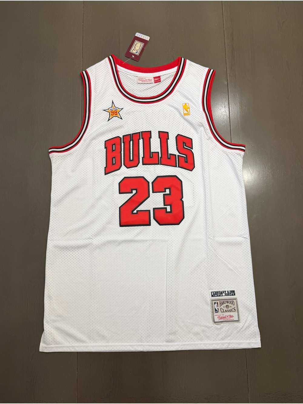 White Jordan jersey